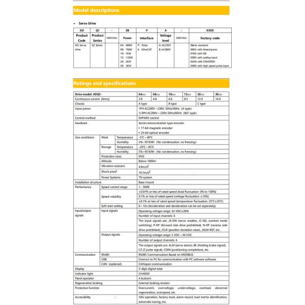1100W 400W 0.4KW Industrial Servo Motor Controller For Industry Equipment