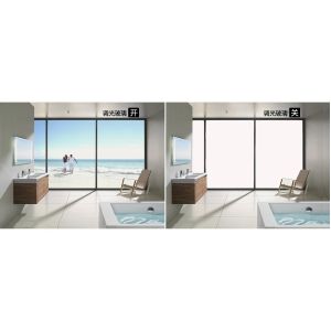 China 84% transmittance smart pdlc film for hotel wholesale