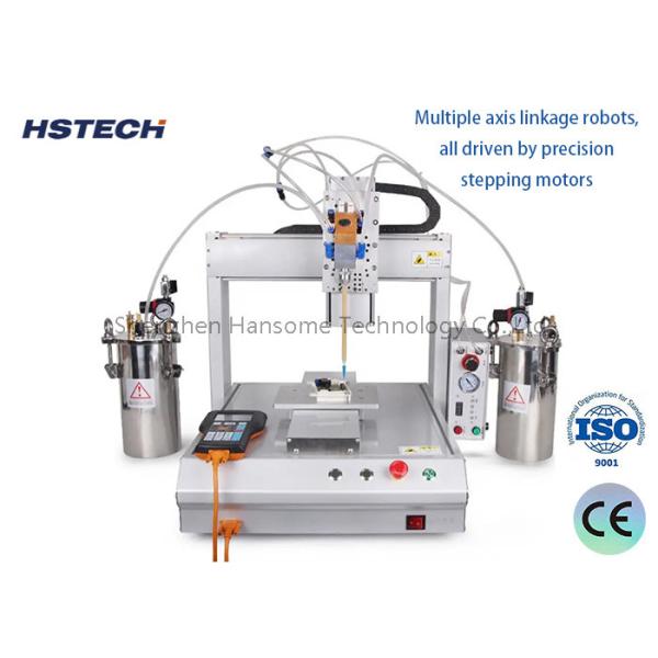 High Quality LED Bulb Glue Dispenser Four-Station Round Glue Dispensing Machine