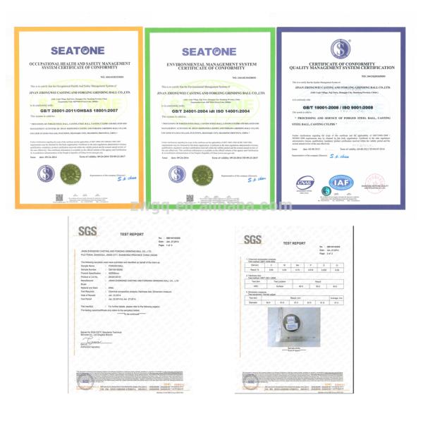 All Size Cast Media Ball Grinding Steel Forged Mill Chrome Casting Balls for Mills