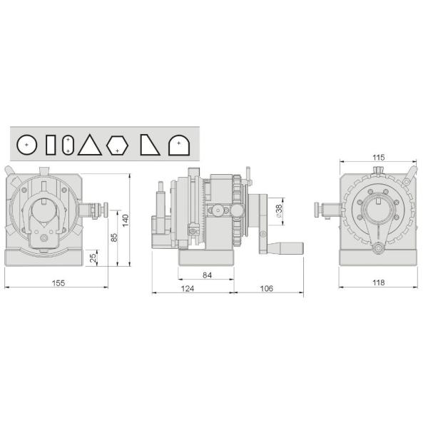 BT PFH350 Center Height 65mm Punch Former For CNC Grinding Machine