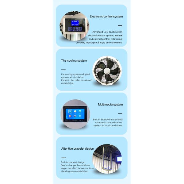 Hotsale Vertical Solarium Stand up Tanning Bed Indoor Sunbed Machine Down Home Tanning Bed Booth Taning Machine Solarium Sunbed for Skin Tanning