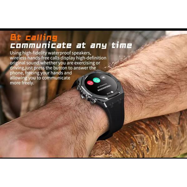 AK68 Men Smart Watch BT Calling Business Smart Watch Multi Sport Mode