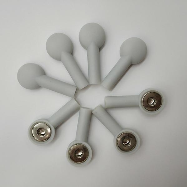 Switch Button EKG Cables Grey Banana Adapter To Snap TPU Material Durable