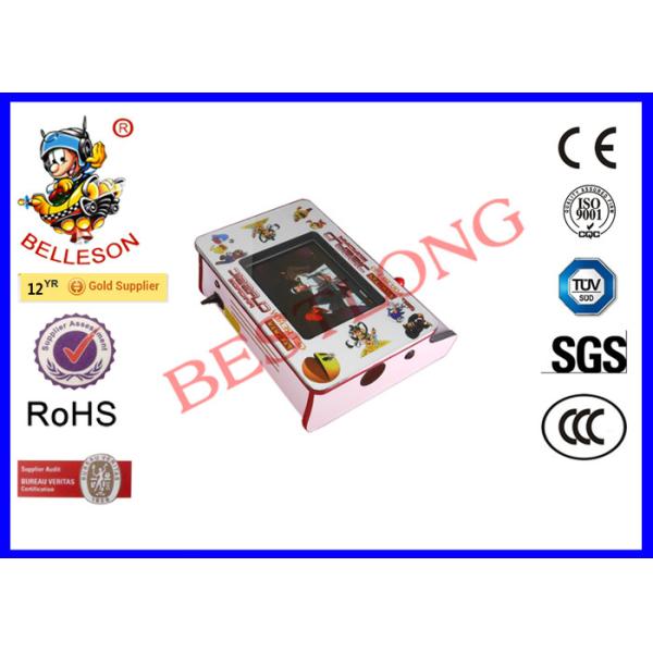 White Mini Arcade Cabinet , Arcade Multi Game Machine With Stereo Speakers