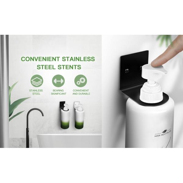 Wall Mounted Soap Bottle Dispenser Holder Single Tier Hanging Rack for Hand Pump Bottles