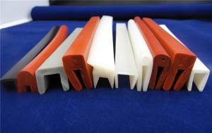 China Pure Extruded Silicone Rubber Profiles , Silicone Door Weatherstripping wholesale
