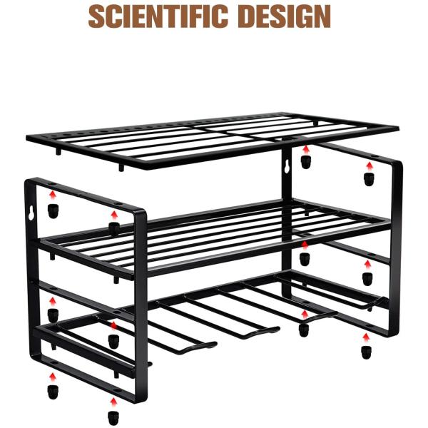 Removable Design Heavy Duty Metal Power Tool Shelf for Wall Mounted Type Drill Holder