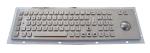 Industrial Keyboard With Trackball Panel Mount Metal Wired Keyboard