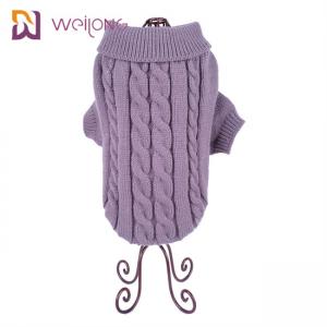 China Turtleneck Cable Knit Dog Sweater Outfits For Dogs Cats wholesale