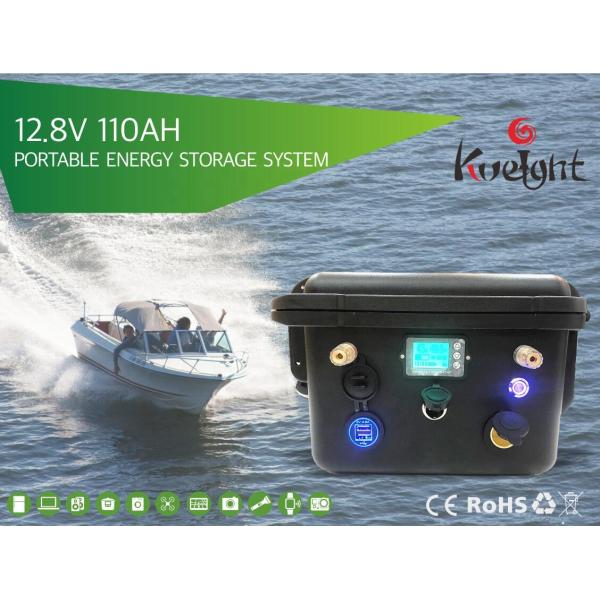 12.8V 110Ah Lithium Portable Power Box LiFePO4 Mobile Power Station Backup