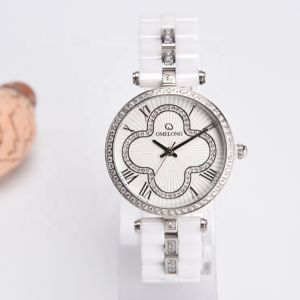 China Sapphire Crystal Ceramic Quartz Watch Waterproof With China / Japan Movt on sale