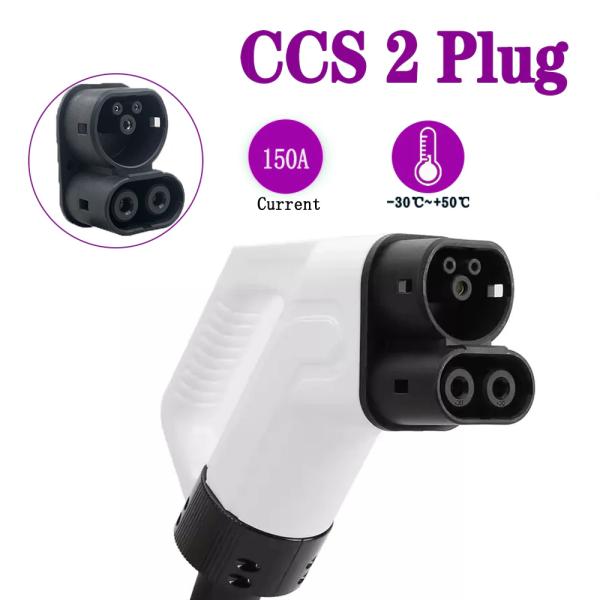 CCS Combo 2 Plug With Cable 5m Ev Charging Cable 150A 200A 250A 300A DC Fast EV Charger CCS2 EV connector