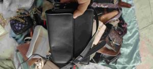 China Classic Double Handle 2nd Hand Faux Leather Crossbody Bag 1.2kg wholesale