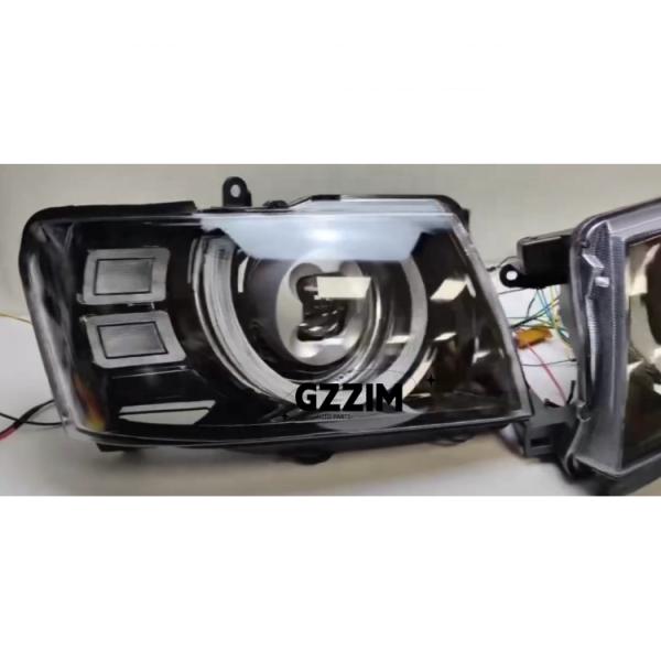 Plastic Nissan Headlights Modified LED Head Lamp For Patrol Y61 2005-2007