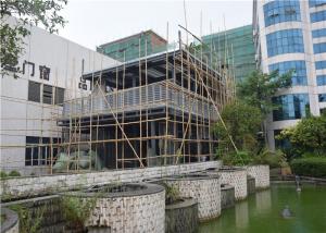 China Metal Mesh Concrete Foam Prefab Steel House / Steel Frame Prefabricated Houses wholesale
