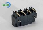 LCP Gold Plated Black Color Pluggable Terminal Block With Right Angle 7.5mm 300V