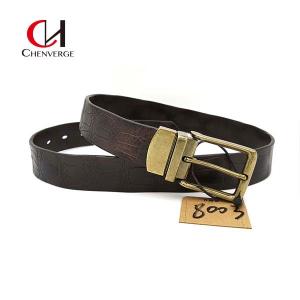 China Cowhide Genuine Brown Leather Belt Womens Width 34mm Practical wholesale