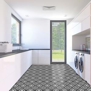 China PVC Self Adhesive Patterned Retro Tile Bathroom Floor For Budget-Friendly Projects wholesale