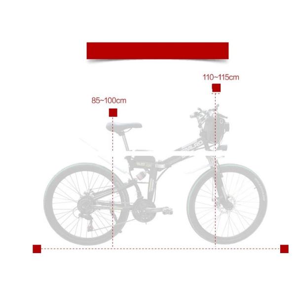 Non Slip 26 Inch Electric Bicycle , 21 Speed Fold Up Electric Bike 48v
