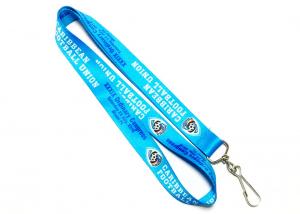 China Blue Dye Sublimation Lanyards For Soccer Competition Neck Strap 900*20mm wholesale