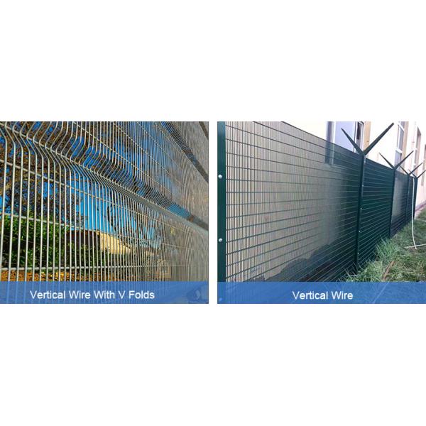 Low Carbon Steel Wire Mesh 80x80mm Post 358 Security Fencing