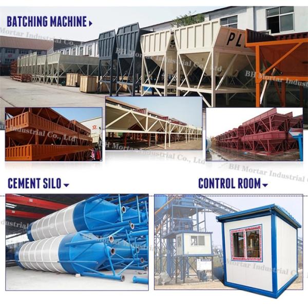 Stationary Type Concrete Mixing Plant For Bridge Construction Sites