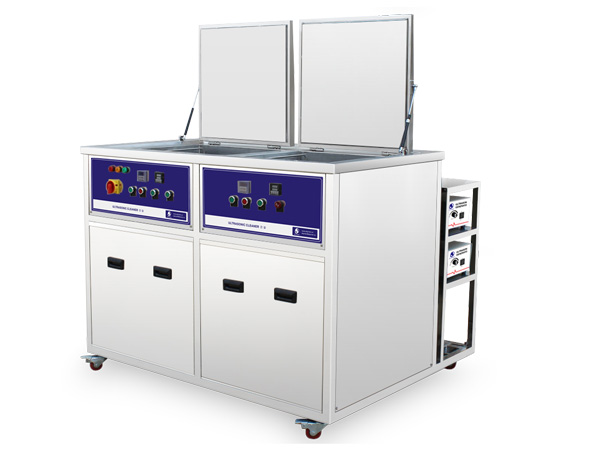 Twin tank 28khz ultrasonic cleaner for aircrafts parts marine engine fuel systems pump parts with clean and dry tank