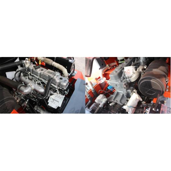 Hydraulic Transmission 4800mm 3 Ton Diesel Forklift With 3 Stage Full Free Mast