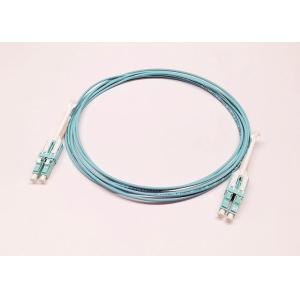 China OM3 3M Multimode Fiber Optic Cable , Multimode Optical Cable With Push Pull Tab on sale