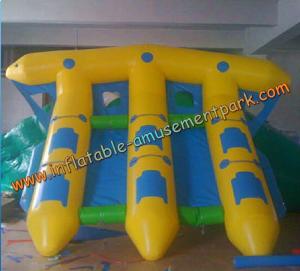 China Yellow Inflatable Boat Toys , Inflatable Flyfish Boat Towable 4m x 4m wholesale