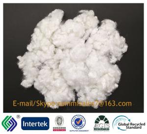 China 15DX51 non-siliconized white recycled hollow conjugated polyester staple fiber wholesale