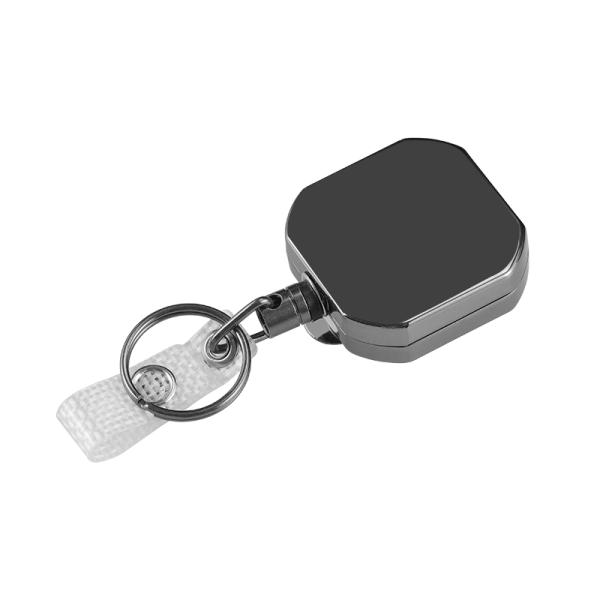 Deyi Badge Reel Heavy Duty Tactical Metal Retractable Keychain Badge Reel With Carabiner Clip Hold Up