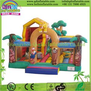 China Guangzhou QinDa Inflatable bouncy house catle wholesale