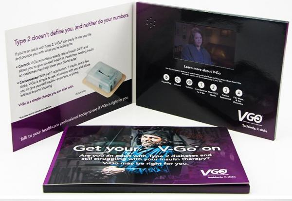 Quality Advertising LCD video booklet promotion video brochure card for sale
