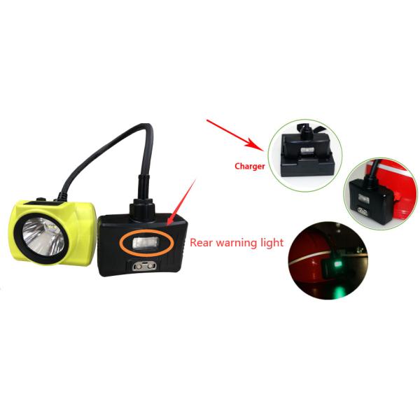 Semi Corded LED Mining Cap Lamp GLS-6 2.96W With LED Screen Explosion Proof