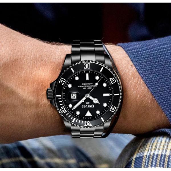 Durable Stainless Steel Skeleton Watch Automatic Analog Date Display