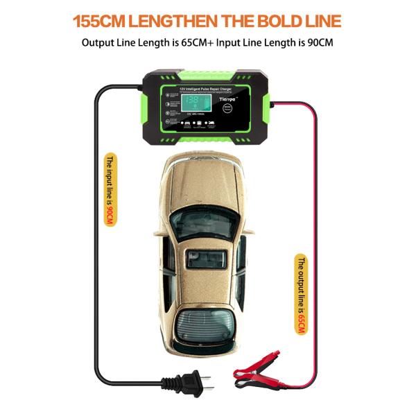 Caravan PWM Smart Battery Charger 12V 6A With Pulse Repair