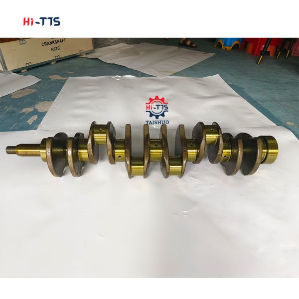 Diesel Engine Crankshaft H07C Diesel Engine Alloy Gold Crankshaft 13400-1583/134001583 for Hitachi EX220-5/EX270-5/EX230-5 Excavator