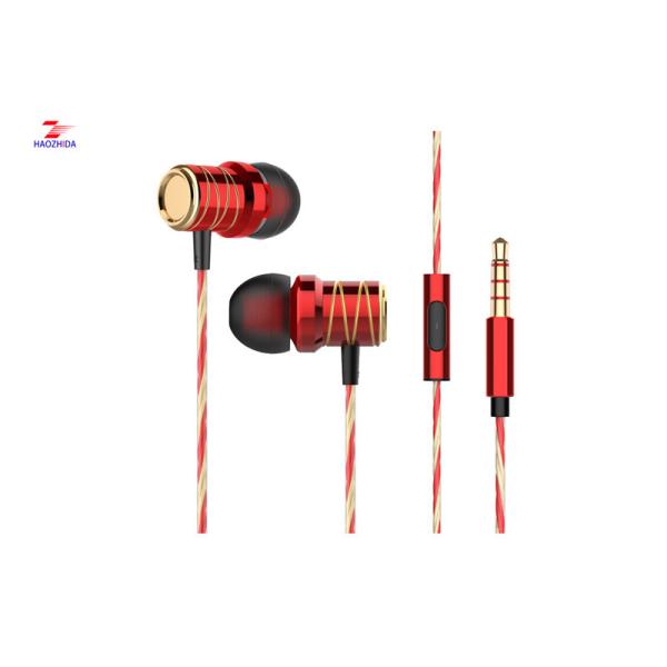 Impedance 16Ω with Metal Mircophone TPE Material HZD1811E and ring off playing stop and volume control earphone