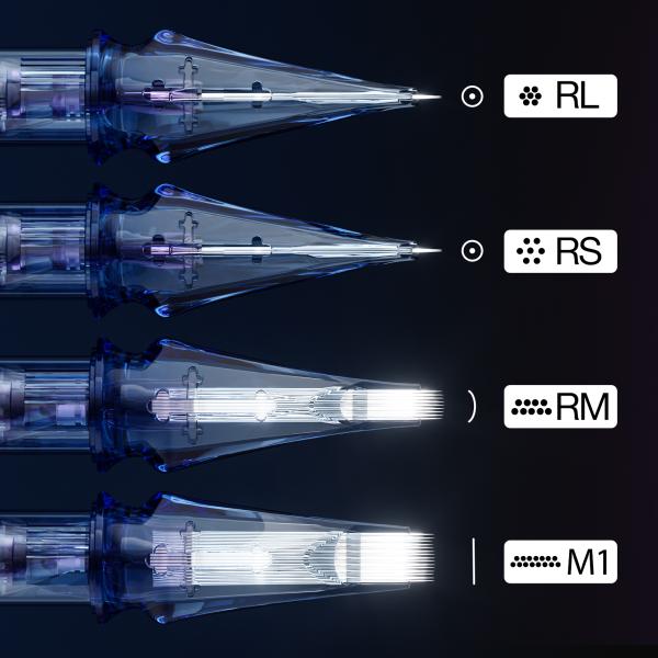 Medical Grade Stainless Steel Tattoo Cartridge Needle Sterilized with E.O. GAS