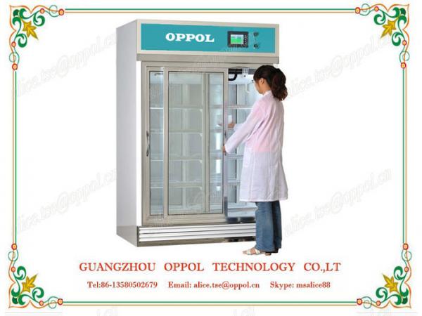 Quality OP-1007 Hospital Medicine Storage Interior Fan Auto Defrost Display Freezer for sale