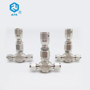 China Straight Union Ss Needle Valve 6000psi 1/8in-1/2in wholesale