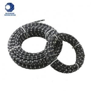 China High Quality diamond wire saw cutting rope / steel wire saw rope cutting electroplated sintered beads for the wire saw machine wholesale