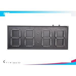 Custom 7 Segment White Led Digital Clock With Temperature Display