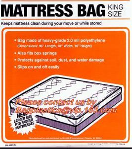 China Mattress Bags Chair Sofa Cover Dust Cover Sheet , Mattress Storage Disposable Bags on sale