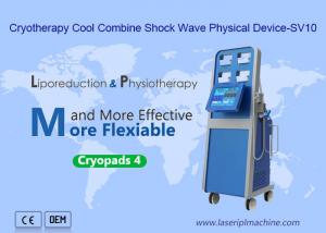 China Cryolipolysis Termal Ems Shockwave Machine Pain Relief Beauty 4 Cool Pads on sale