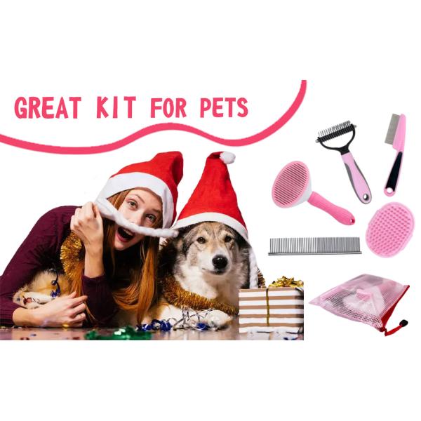 Dog grooming brush kit a+5