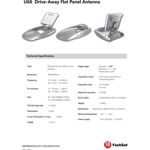 YeehSat U60 - Wave Guide Array Drive Away