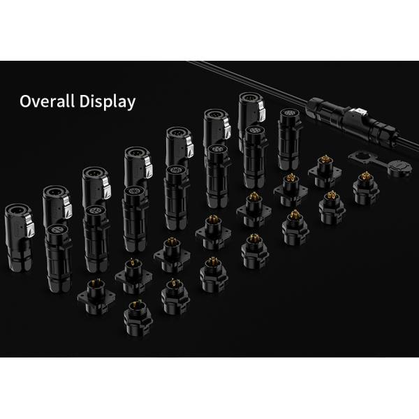 IP68 Waterproof Circular Outside Female Plug M12 LP 4 Pin Power Connector